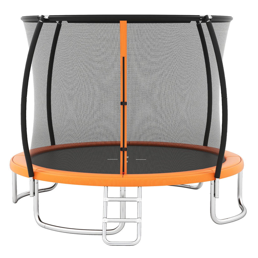 10FT Outdoor Trampoline Heavy-Duty Recreational Trampoline with Safety Enclosure Net