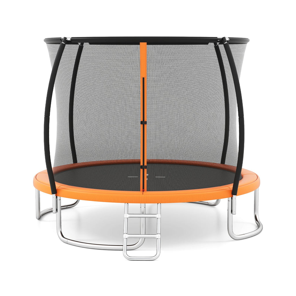 12FT Outdoor Trampoline Heavy-Duty Recreational Trampoline with Safety Enclosure Net