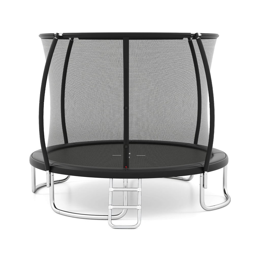 12FT Outdoor Trampoline Heavy-Duty Recreational Trampoline with Safety Enclosure Net