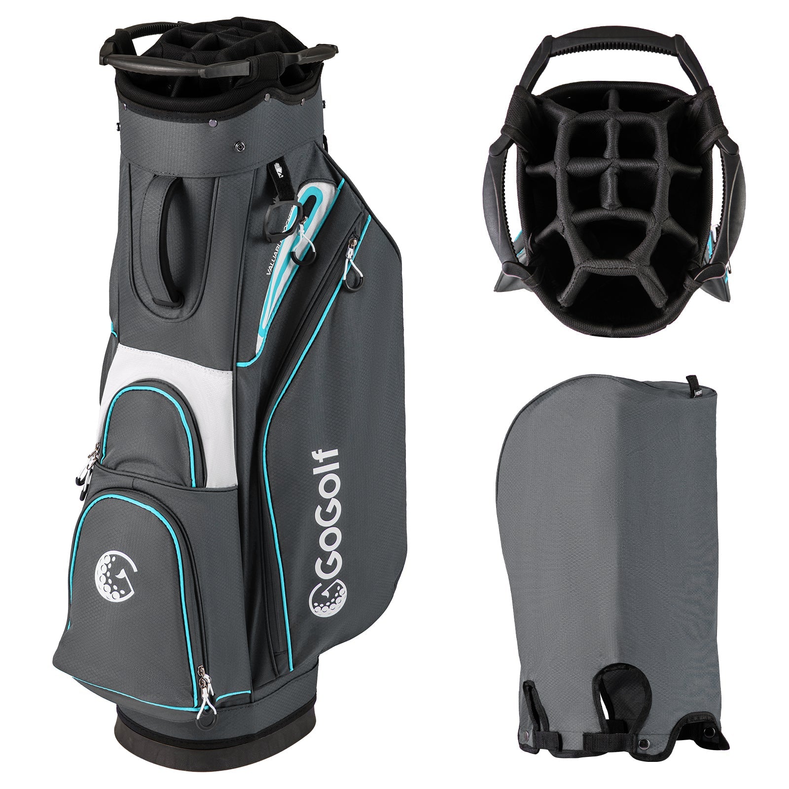 Golf Cart Bag Lightweight Portable Golf Club Organizer Bag