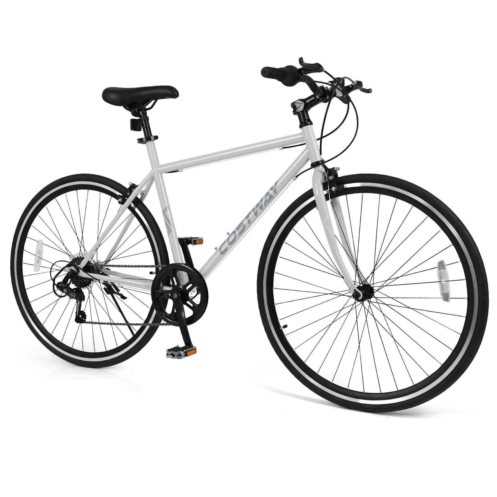 26 Inch Mountain Bike Adjustable with 6-Speed and All-terrain Rubber Wheels