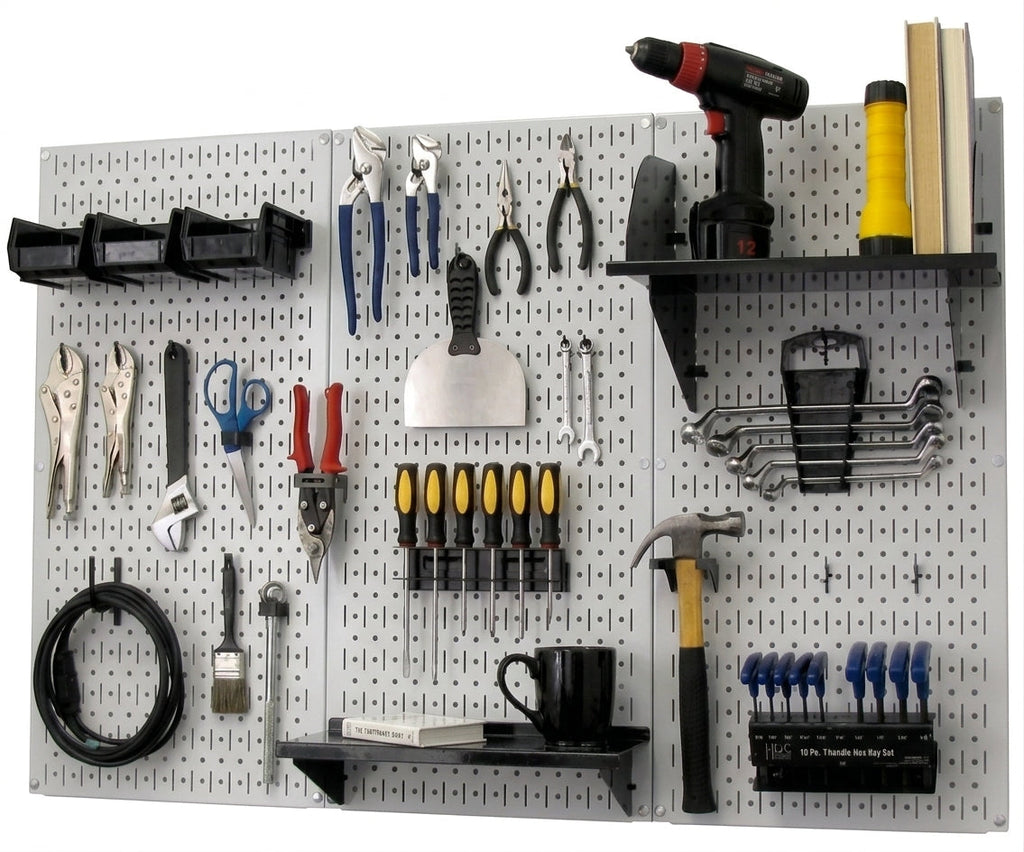 Ultimate Metal Pegboard Wall Organizer Kit