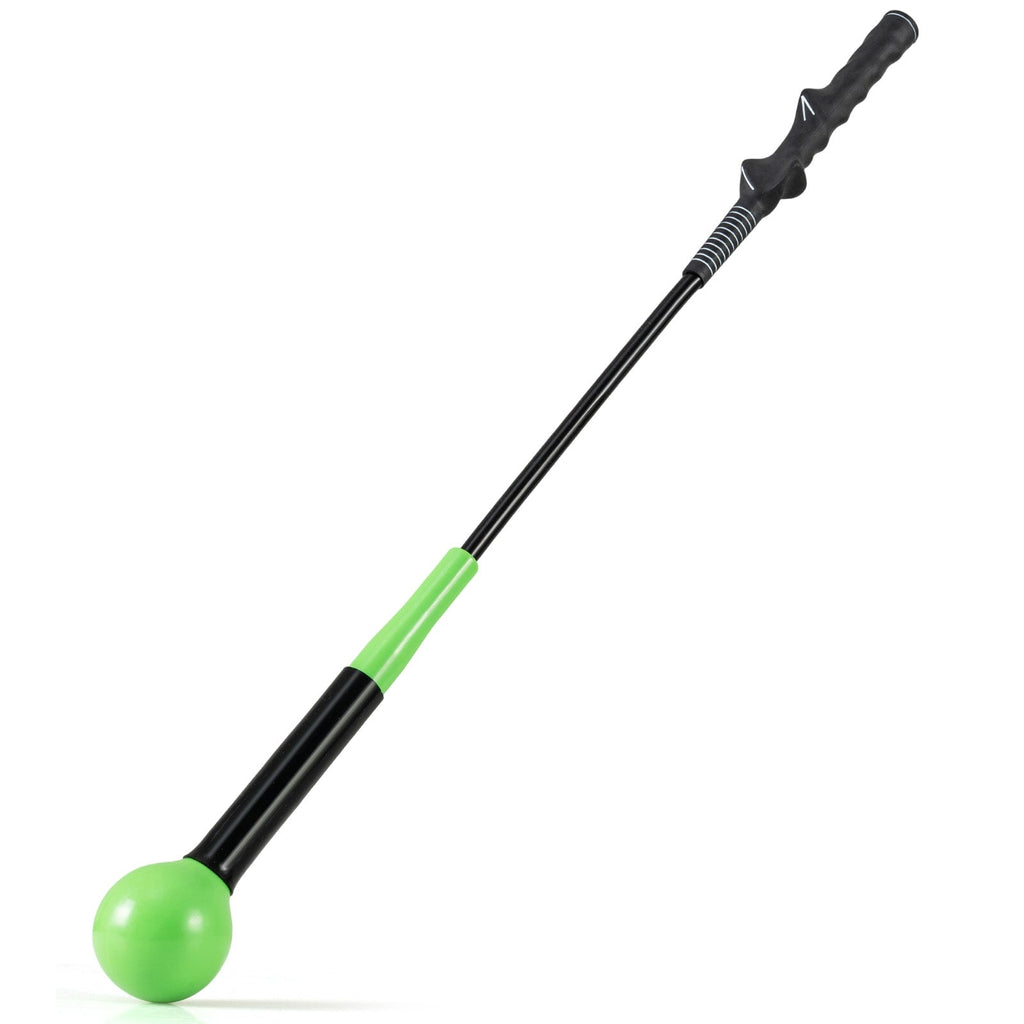 31.5 Inch Golf Swing Trainer Aid with Weighted Head for Grip Rhythm Balance