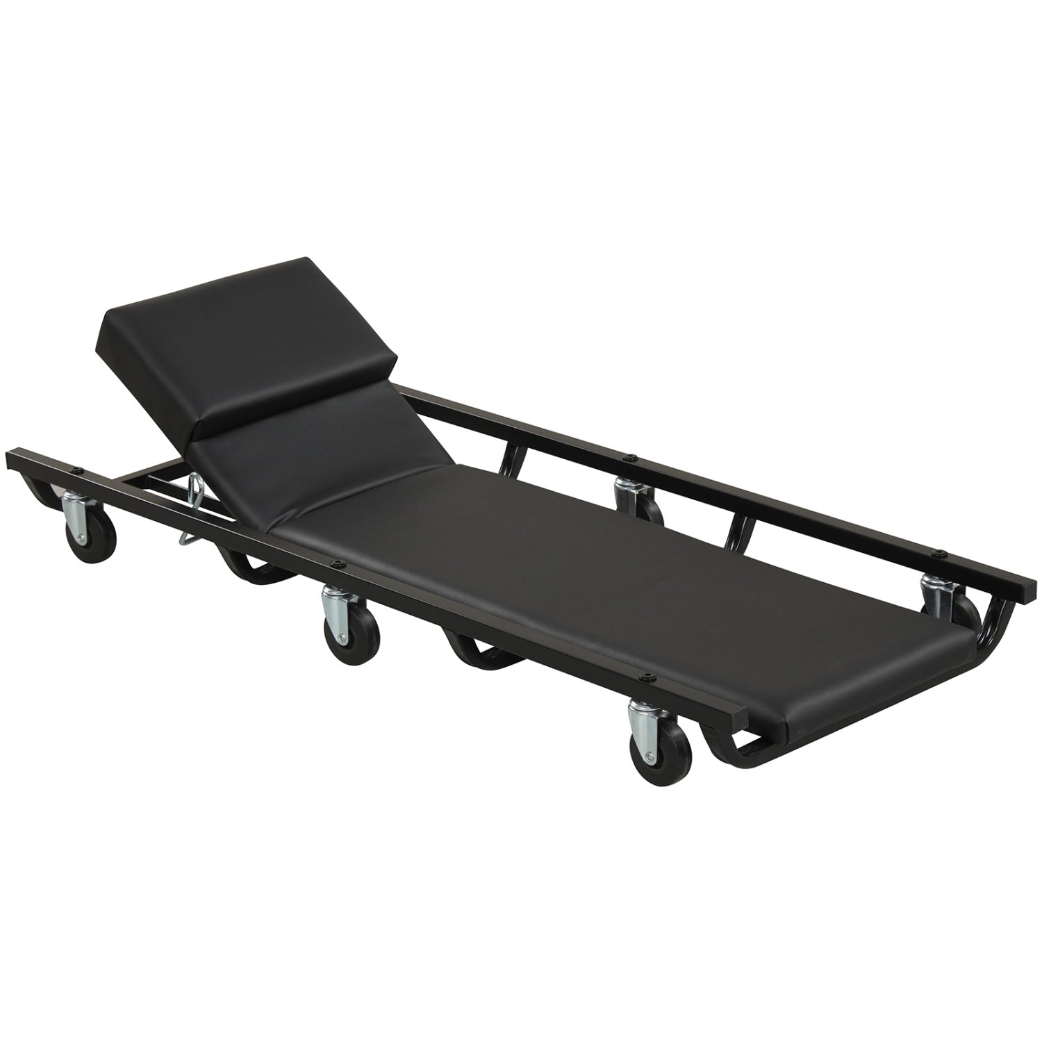 40 Inch Rolling Creeper Padded Mechanic Cart with Adjustable Backrest and Headrest