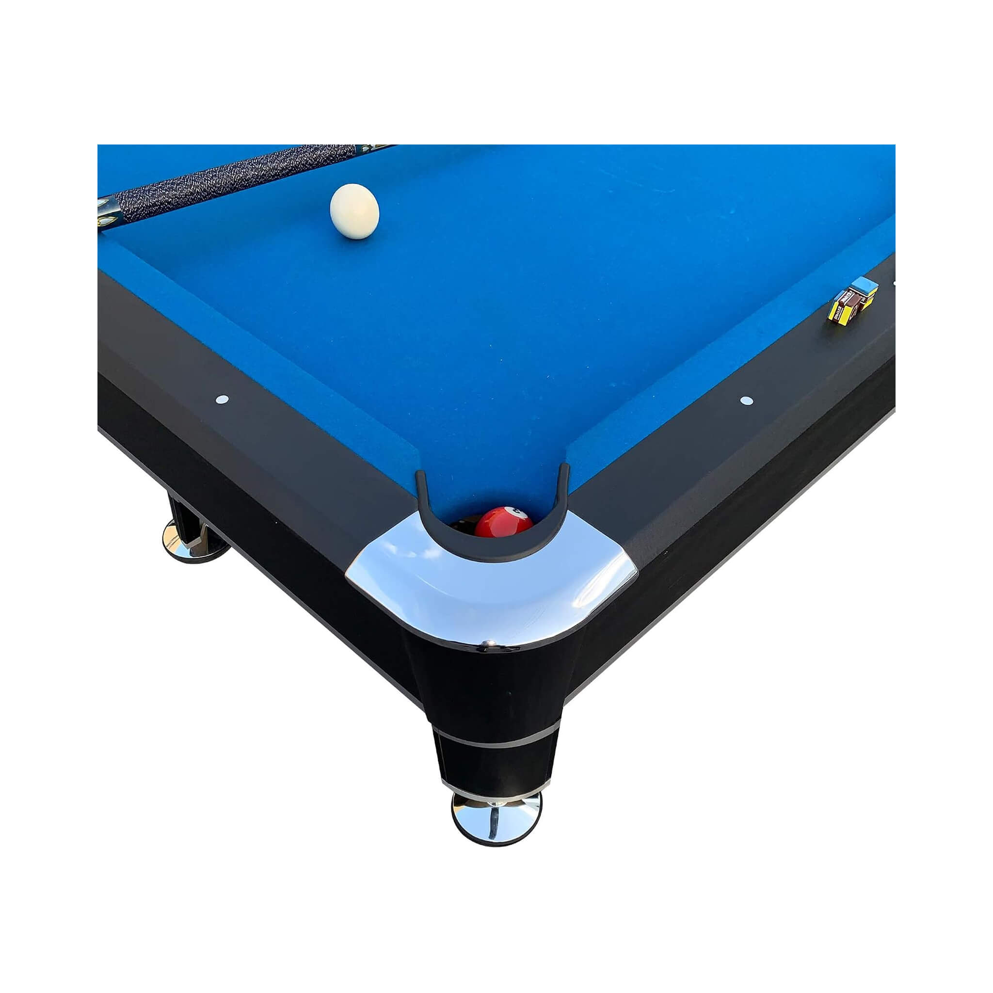 8-Foot Professional Blue Billiard Pool Table With Cues And Balls (SAK31628)