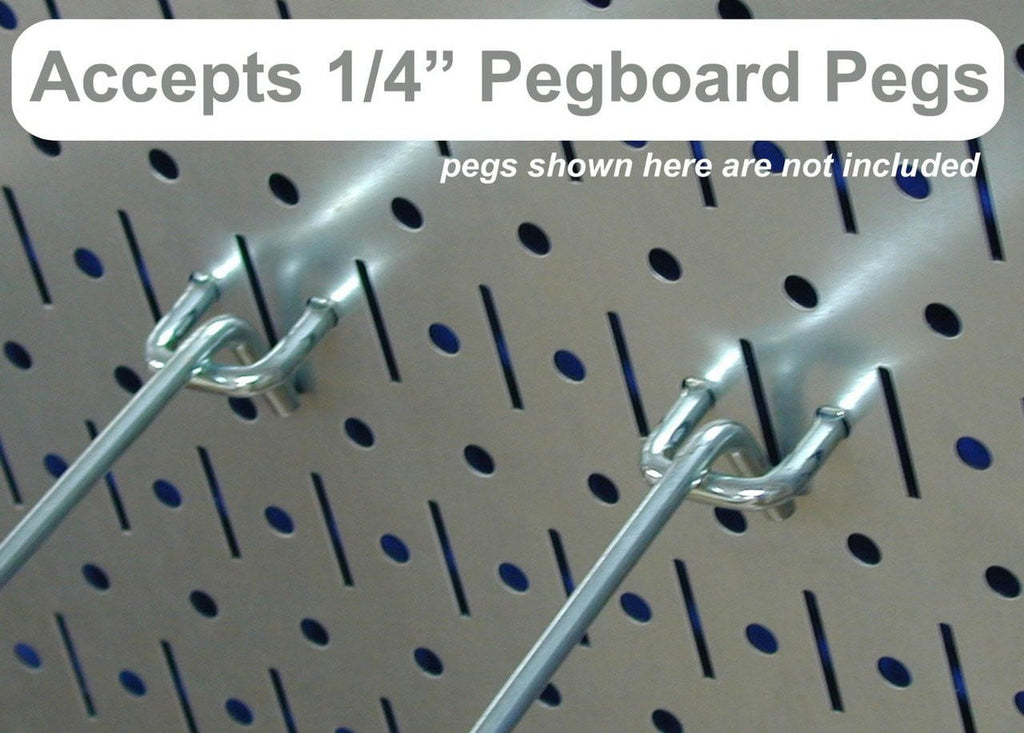Pro-Grade Pegboard Organizer Kit - Galvanized Pegboard with Accessories