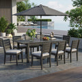 Alora 9-Piece Outdoor Dining Set With Extendable Acacia Wood Patio Table (SAK75134)