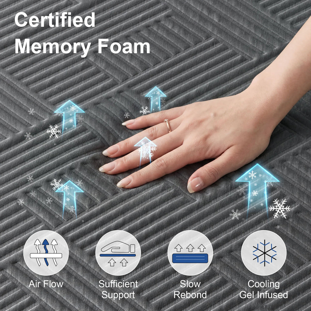 14/12 Inch Extra Firm Queen /King Size Memory Foam Mattress