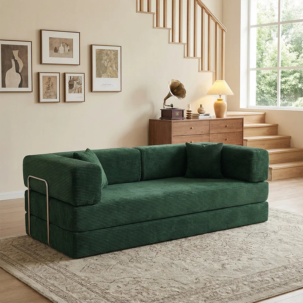 Queen Size Futon Sofa Bed 79" Convertible Couch
