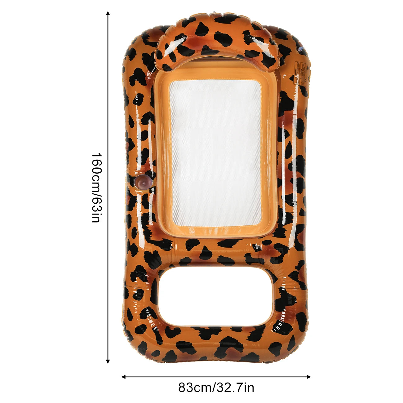 1PC Leopard Print Inflatable Pool Float