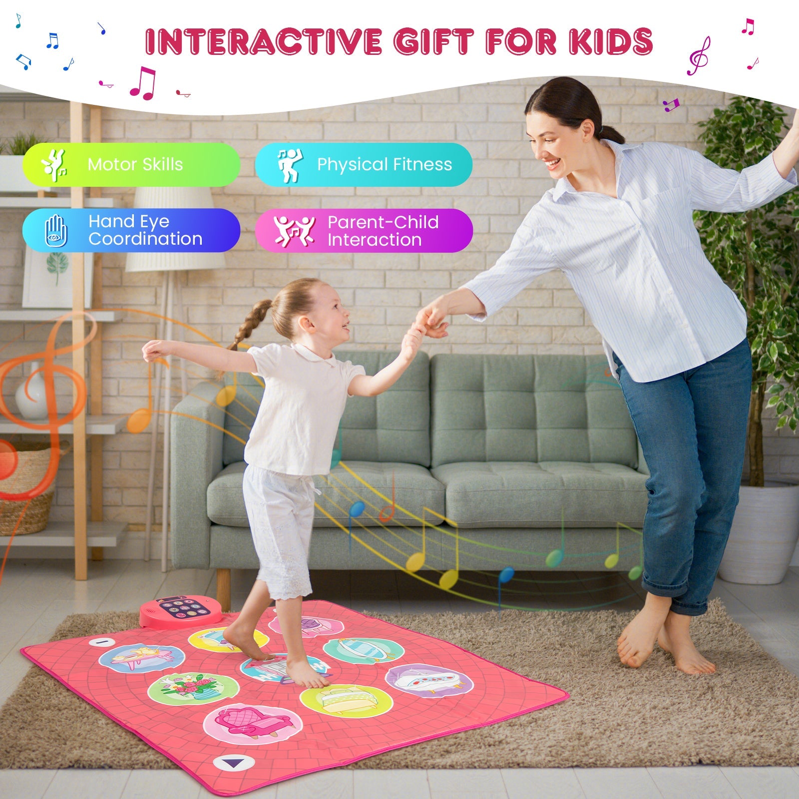 Fun Dance Mat for Kids Dance Pad Game Toy