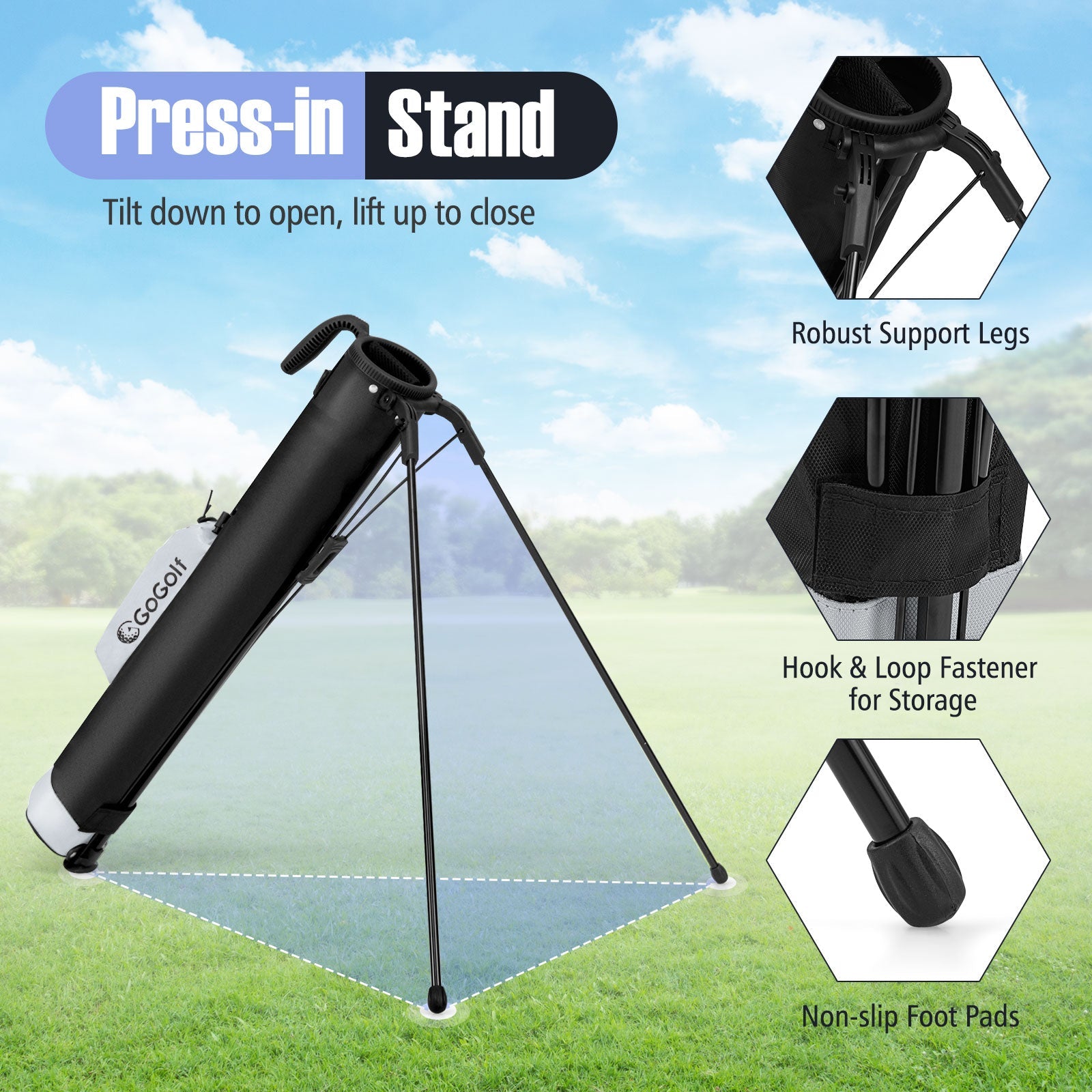 Golf Stand Bag Lightweight Golf Bag for The Driving Range