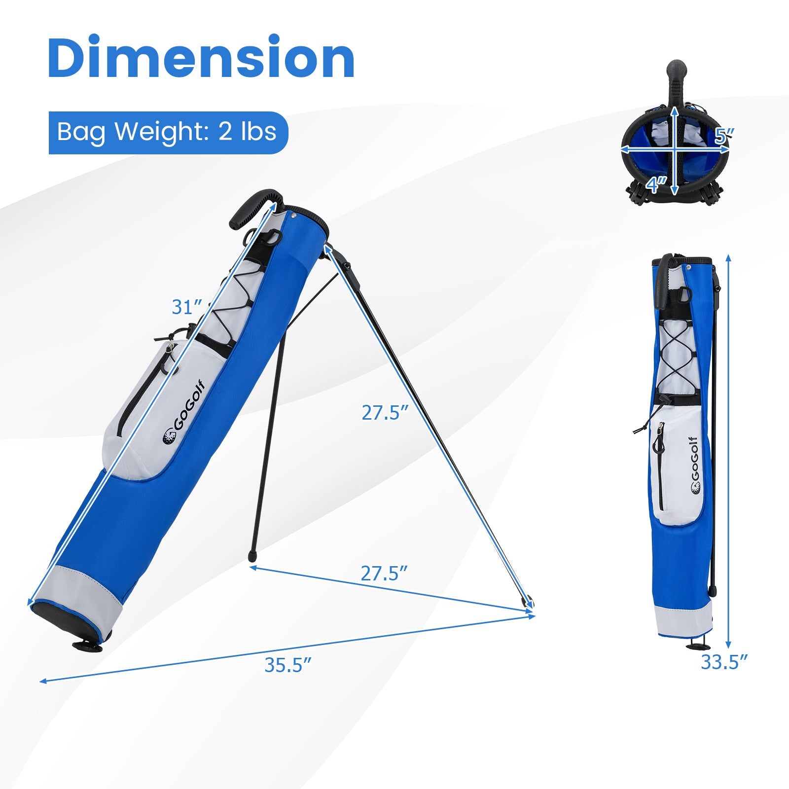Golf Stand Bag Lightweight Golf Bag for The Driving Range