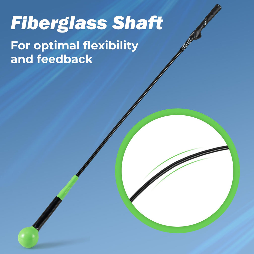 Golf Swing Trainer Aid 47inch/40inch/31.5inch Warm-up Practice Stick with Weighted Head for Grip