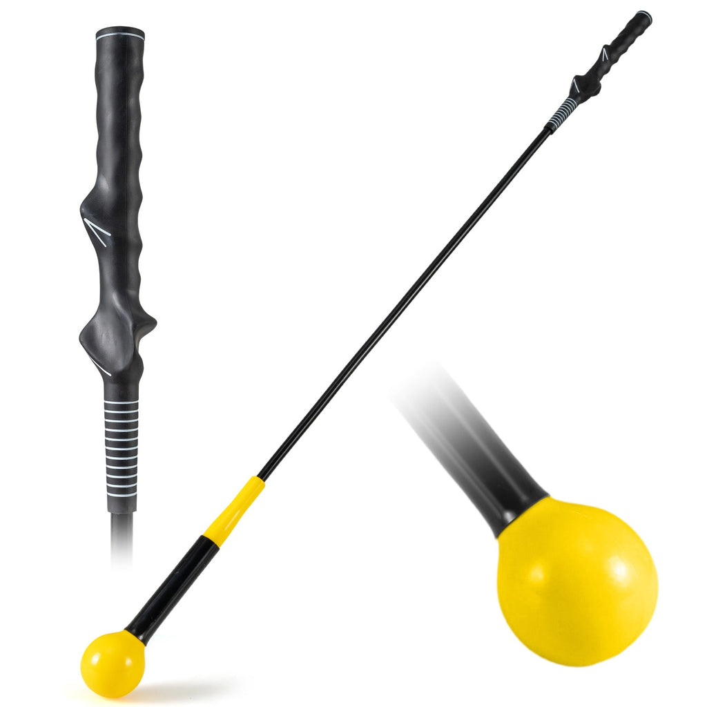 Golf Swing Trainer Aid 47inch/40inch/31.5inch Warm-up Practice Stick with Weighted Head for Grip