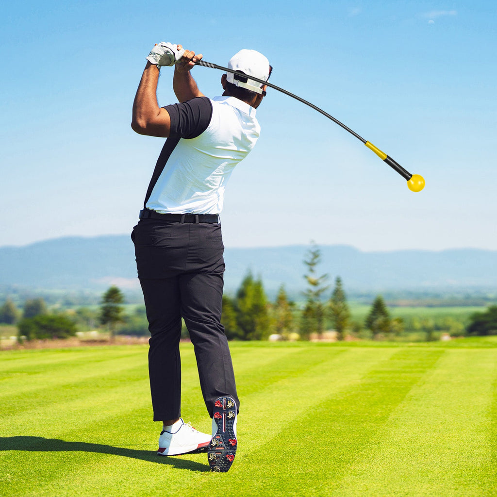Golf Swing Trainer Aid 47inch/40inch/31.5inch Warm-up Practice Stick with Weighted Head for Grip