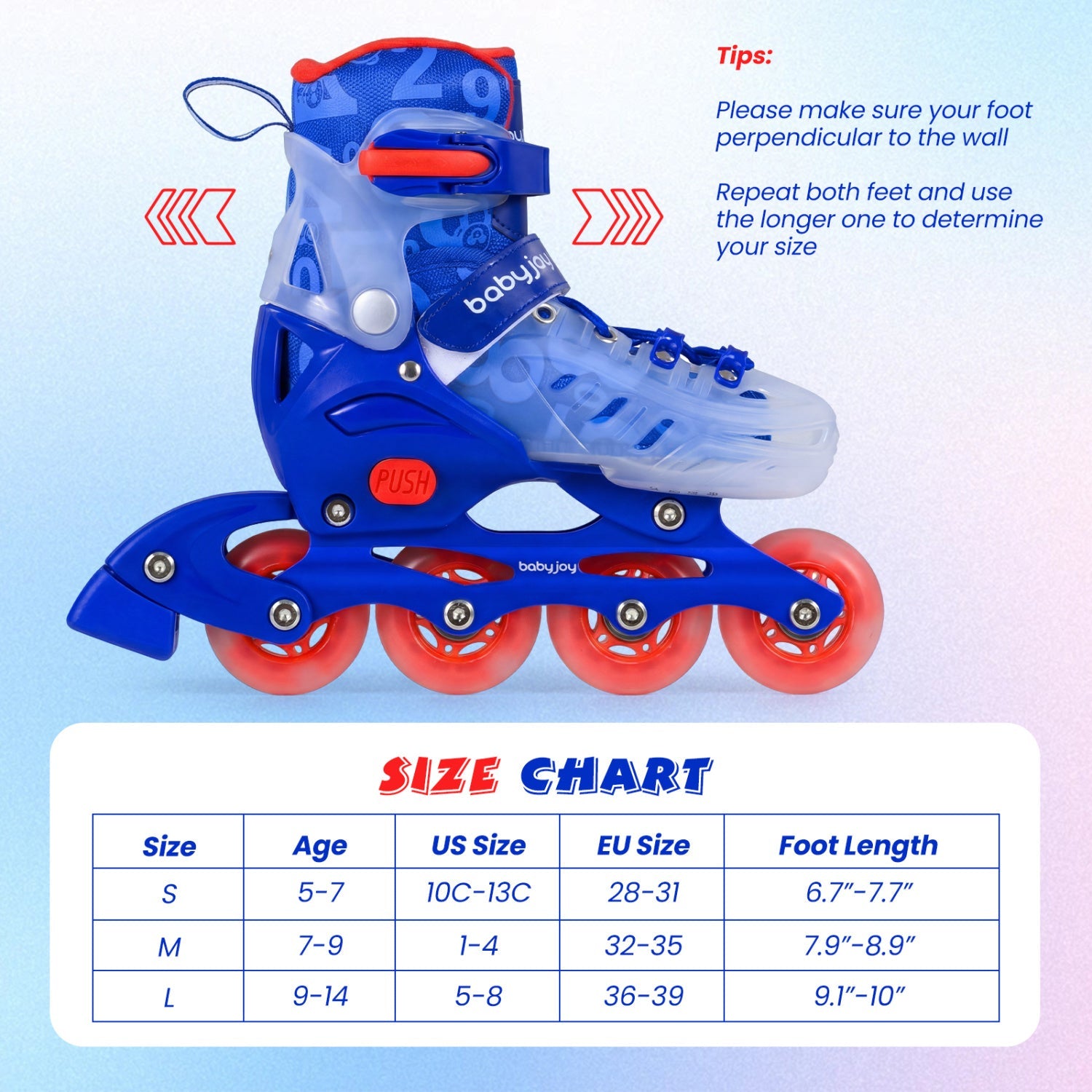 Kids Inline Skates with Light Up Wheels for Beginners Ages 9-14