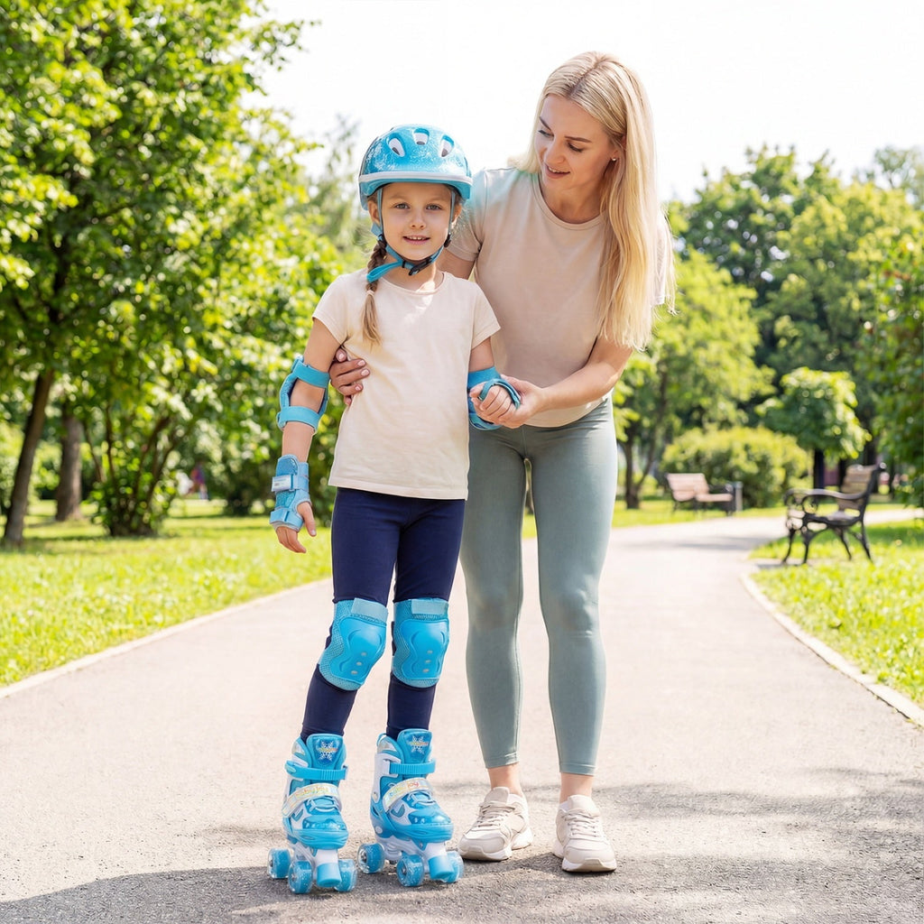Kids Roller Skates for Girls Boys with Light-up Wheels and Safety Protection