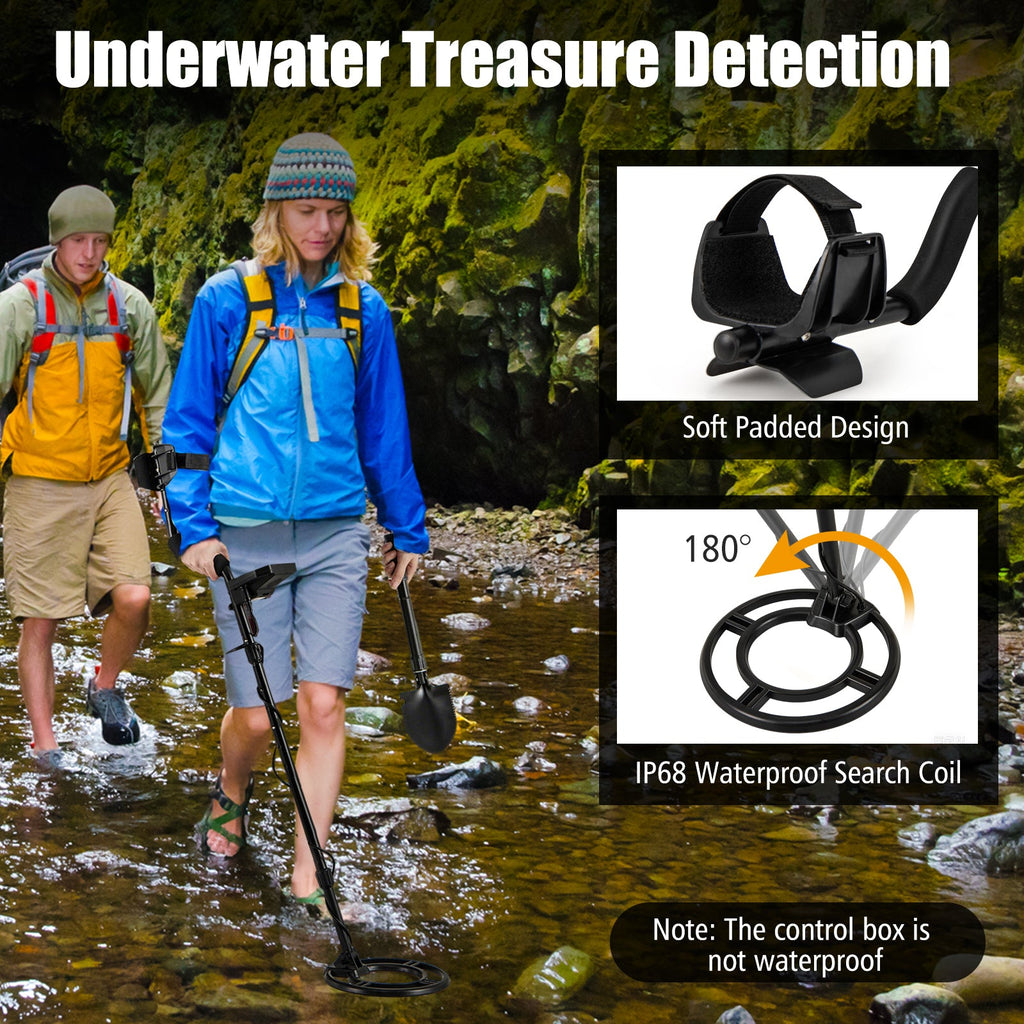 Metal Detector with Backlit LCD Display and Advanced DSP Chip