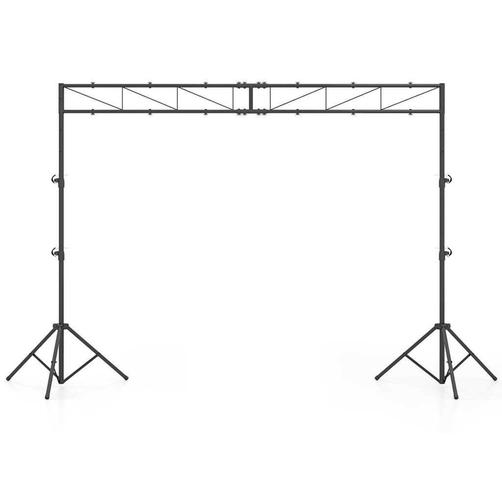 Portable Lighting Truss System Height Adjustable DJ Light Stand with 2 Folding Tripods