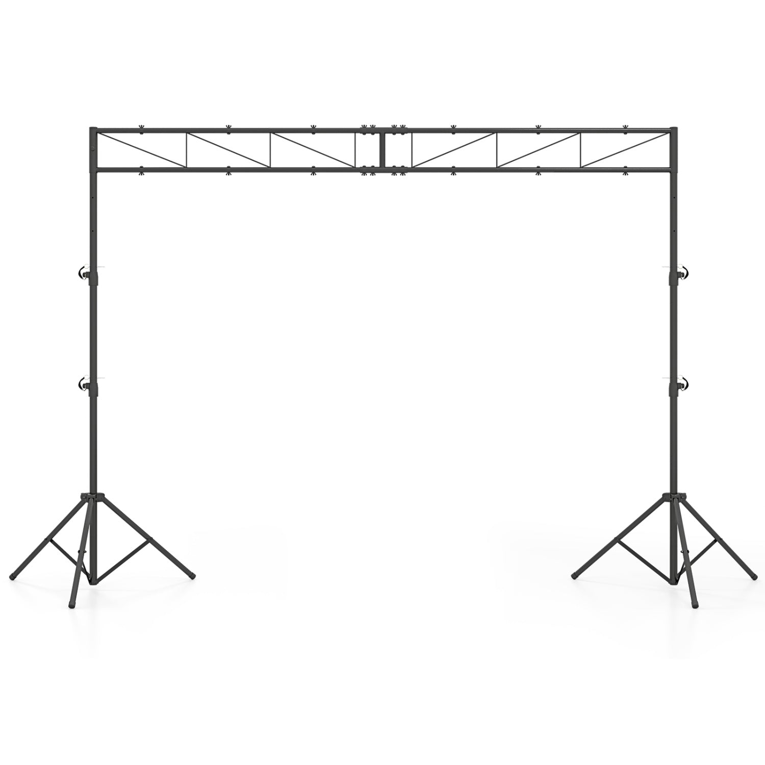 Portable Lighting Truss System Height Adjustable DJ Light Stand with 2 Folding Tripods