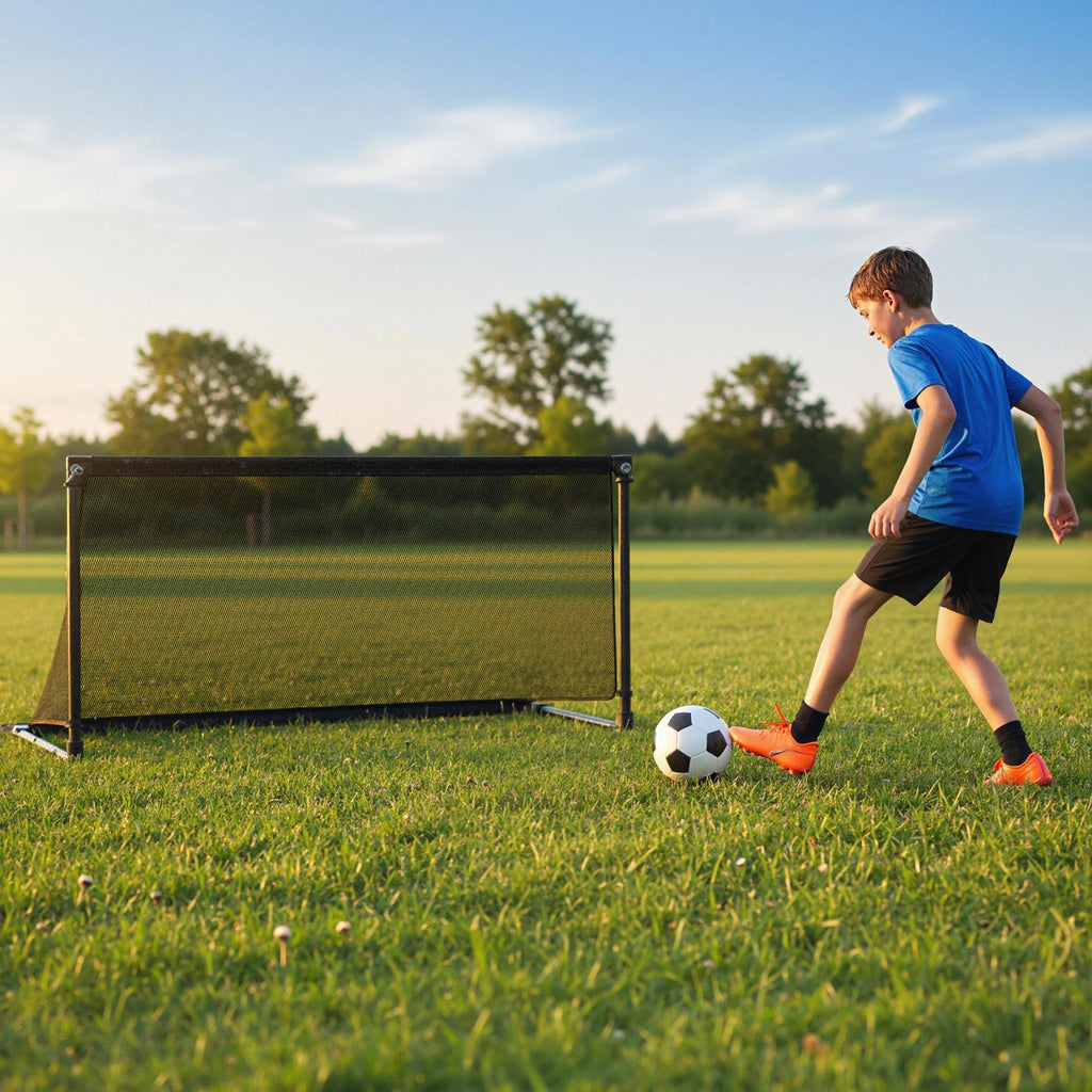 Portable POP Up Toddler Soccer Net with Metal Frame