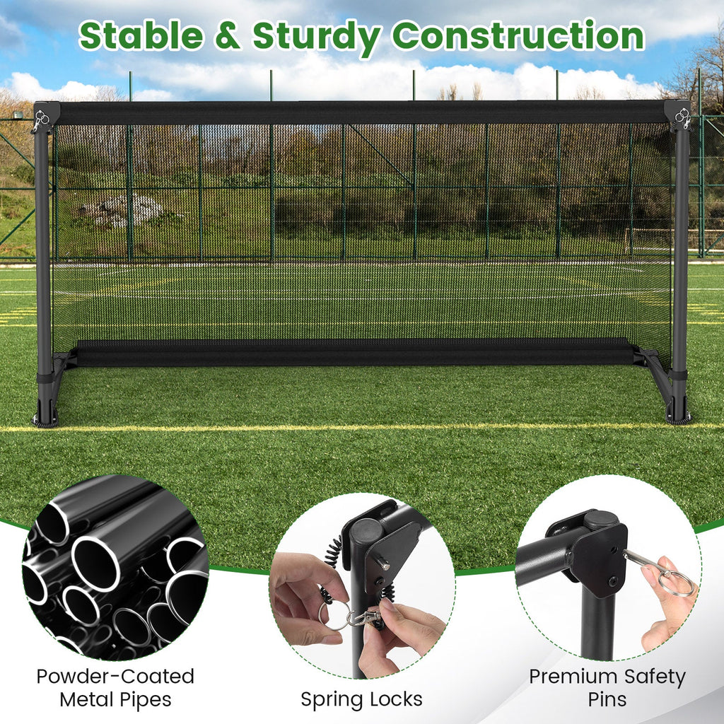 Portable POP Up Toddler Soccer Net with Metal Frame