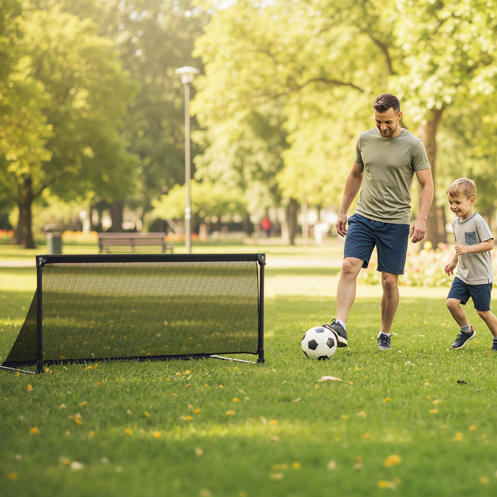 Portable POP Up Toddler Soccer Net with Metal Frame