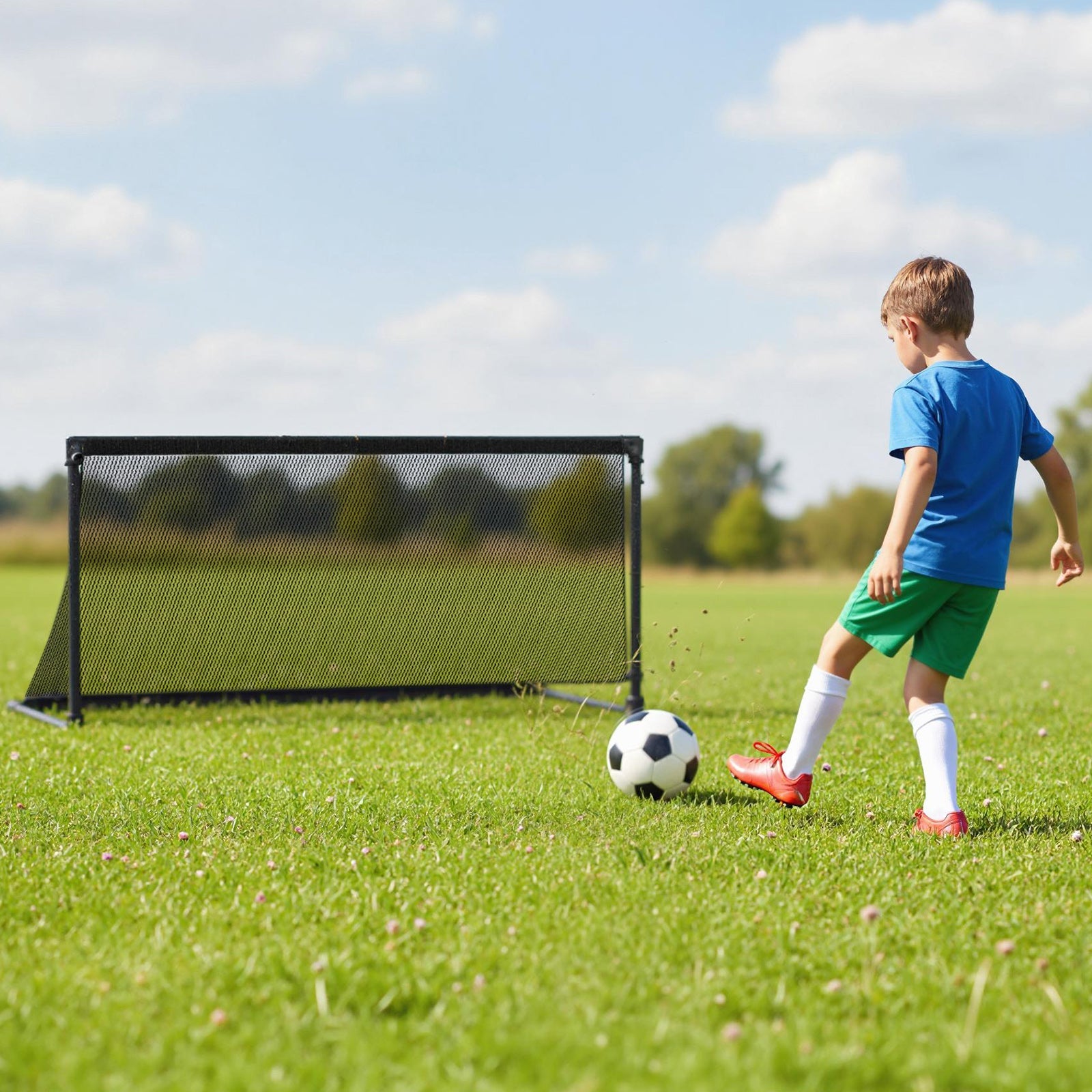 Portable POP Up Toddler Soccer Net with Metal Frame