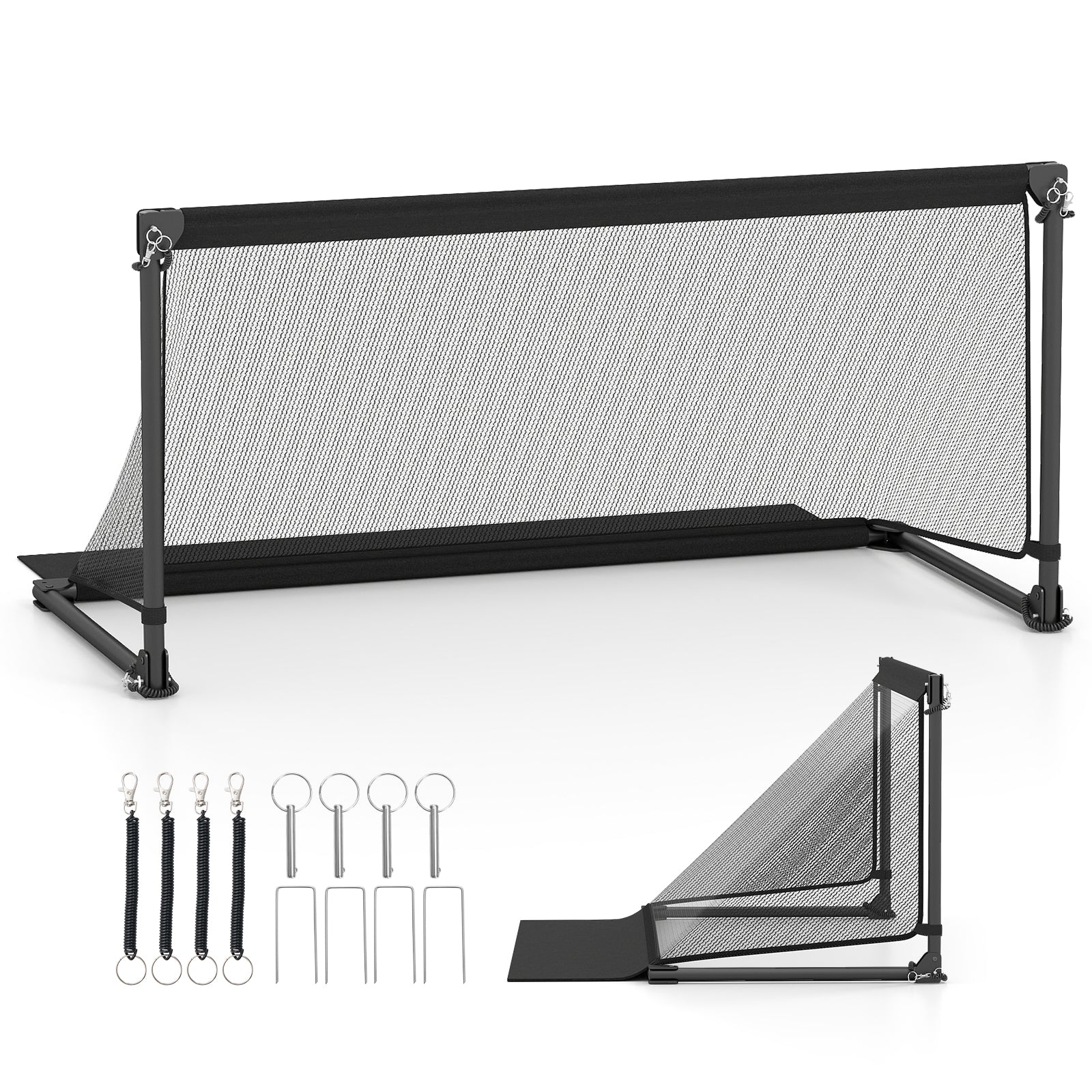 Portable POP Up Toddler Soccer Net with Metal Frame