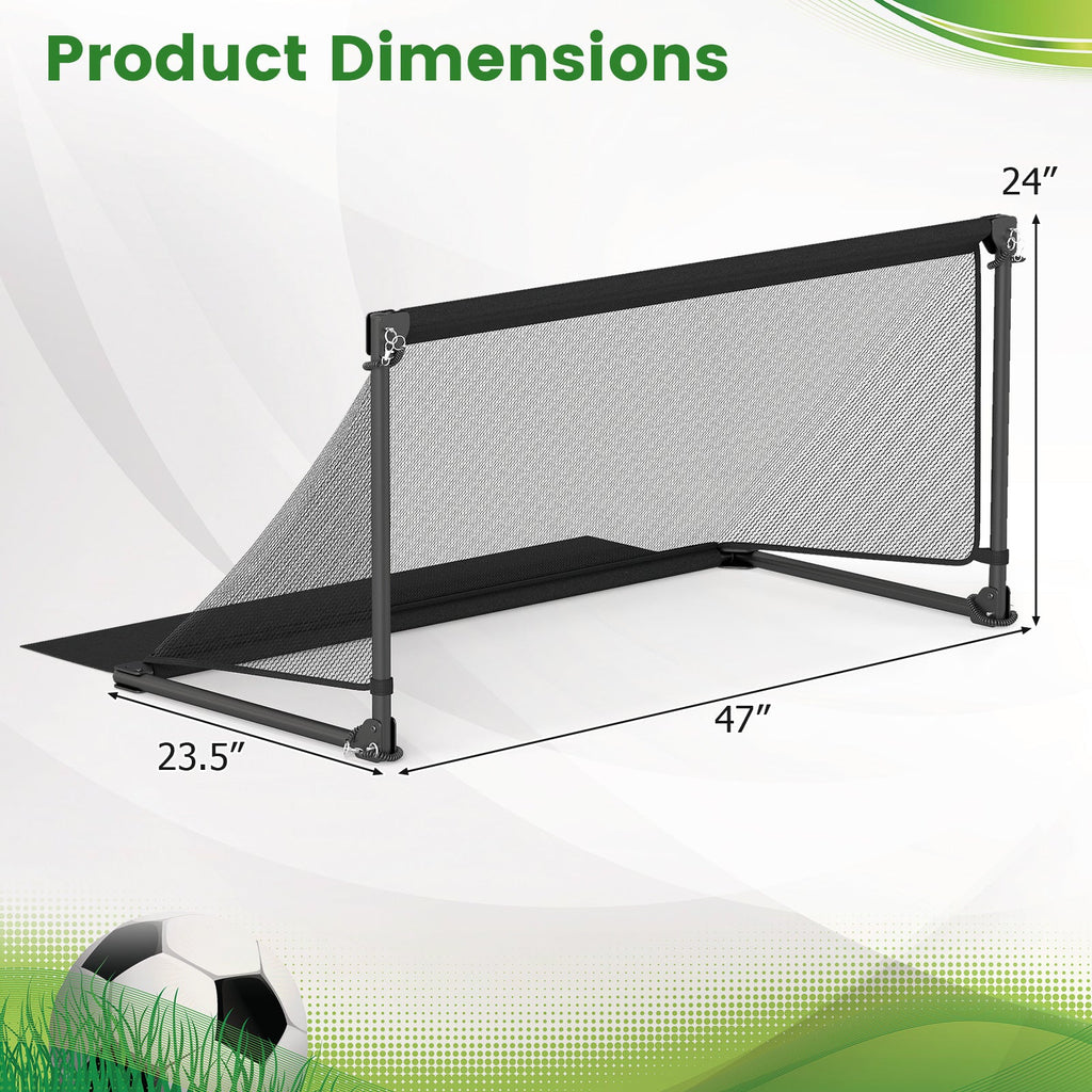 Portable POP Up Toddler Soccer Net with Metal Frame
