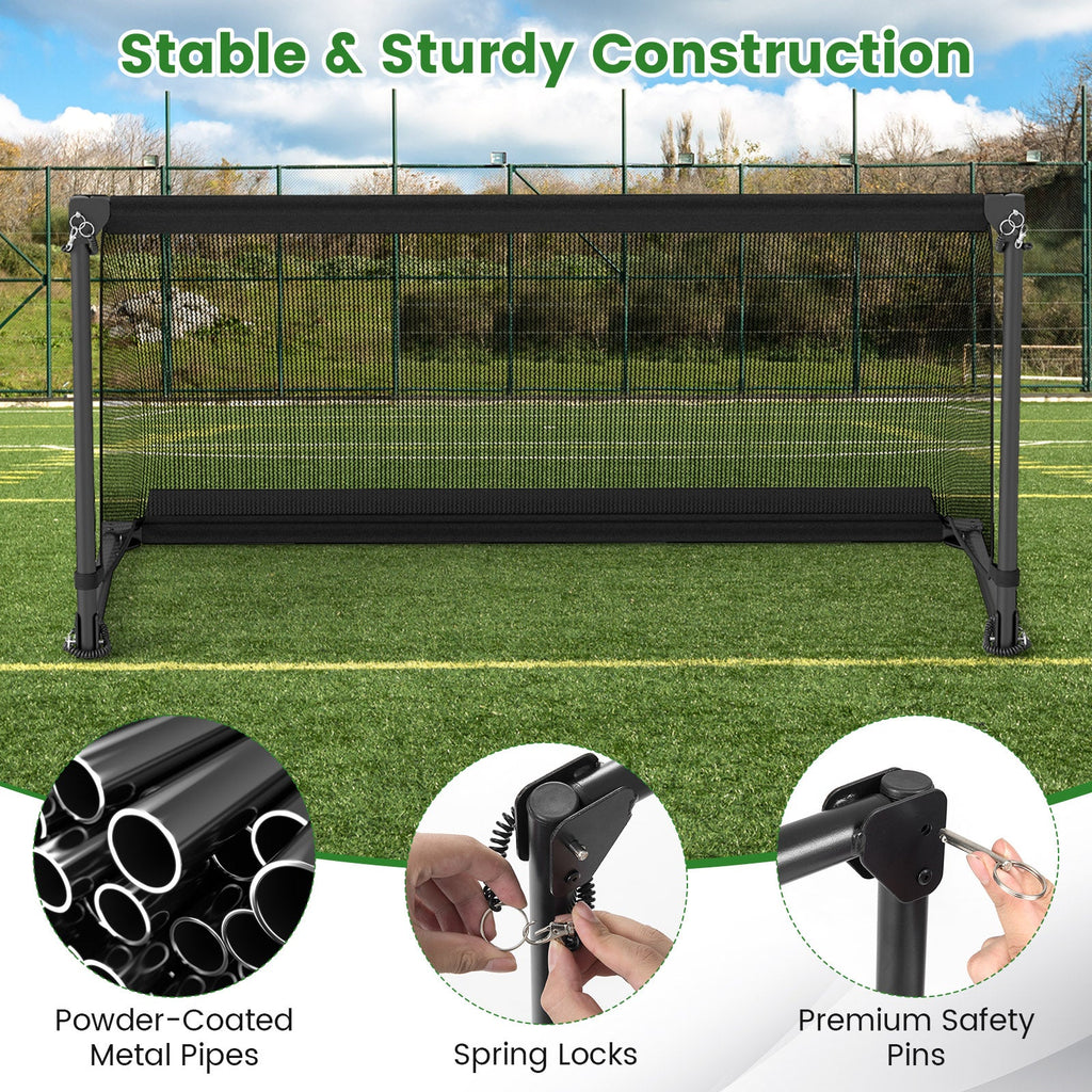 Portable POP Up Toddler Soccer Net with Metal Frame