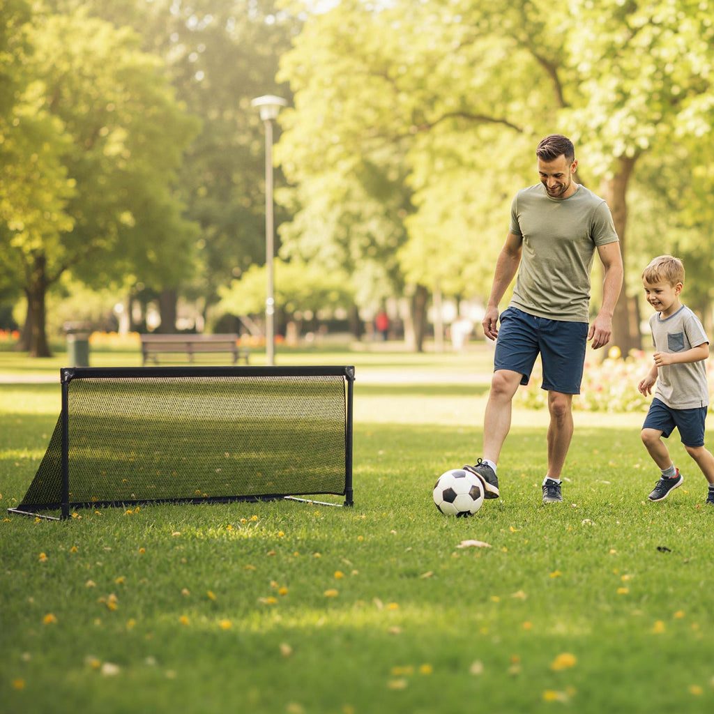 Portable POP Up Toddler Soccer Net with Metal Frame