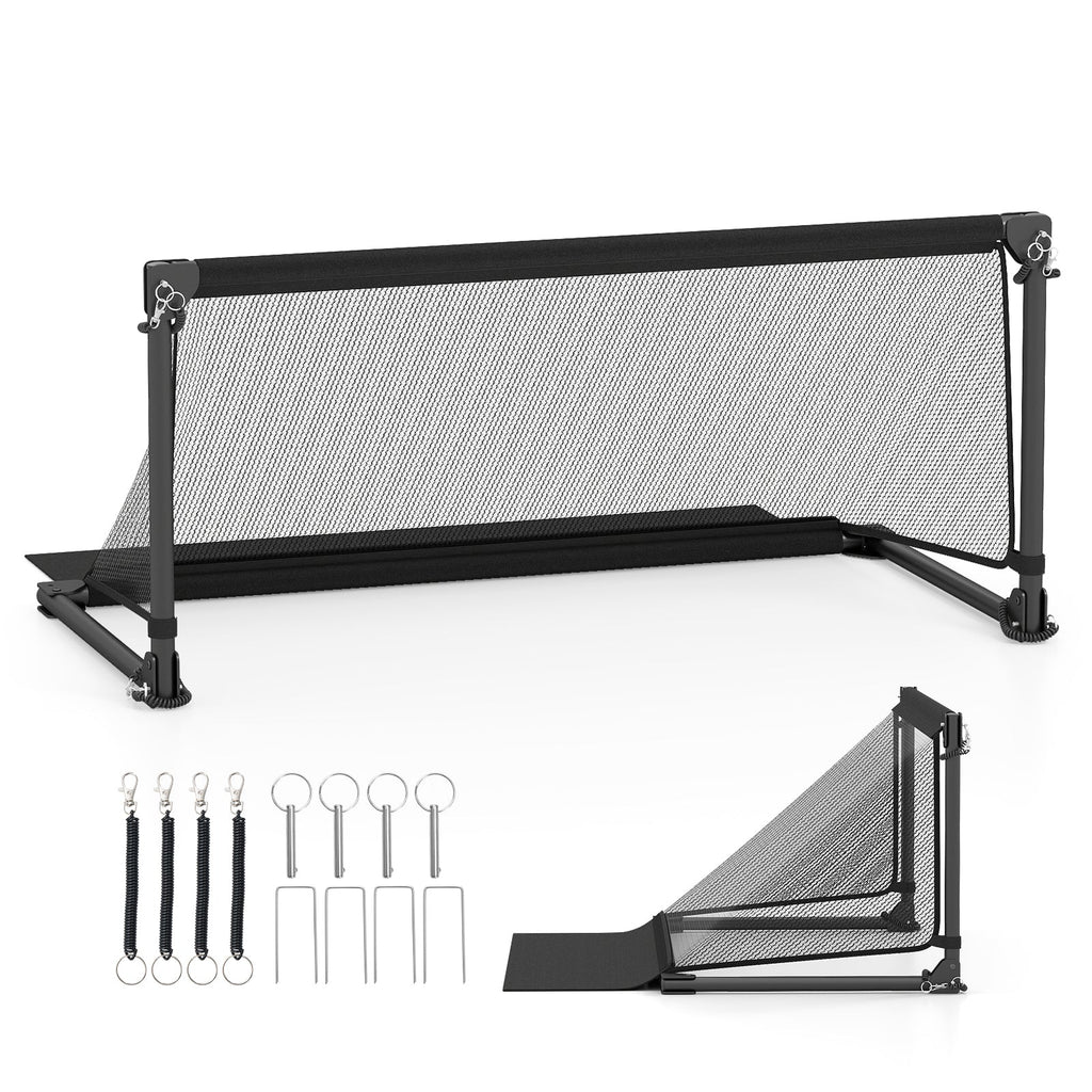Portable POP Up Toddler Soccer Net with Metal Frame