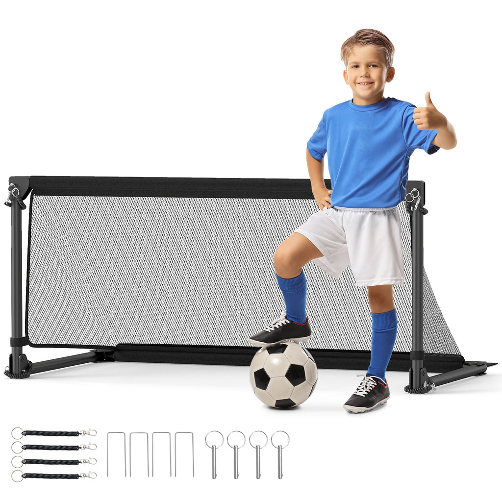 Portable POP Up Toddler Soccer Net with Metal Frame