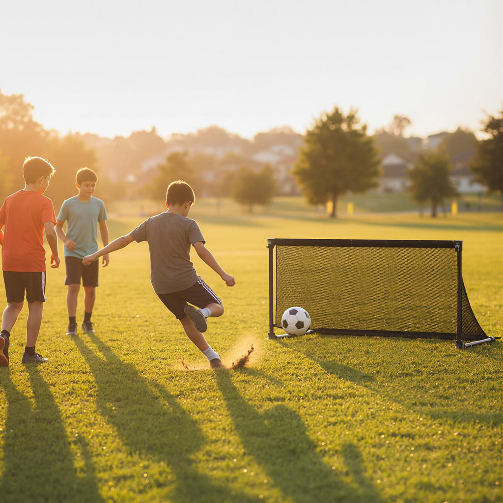 Portable POP Up Toddler Soccer Net with Metal Frame