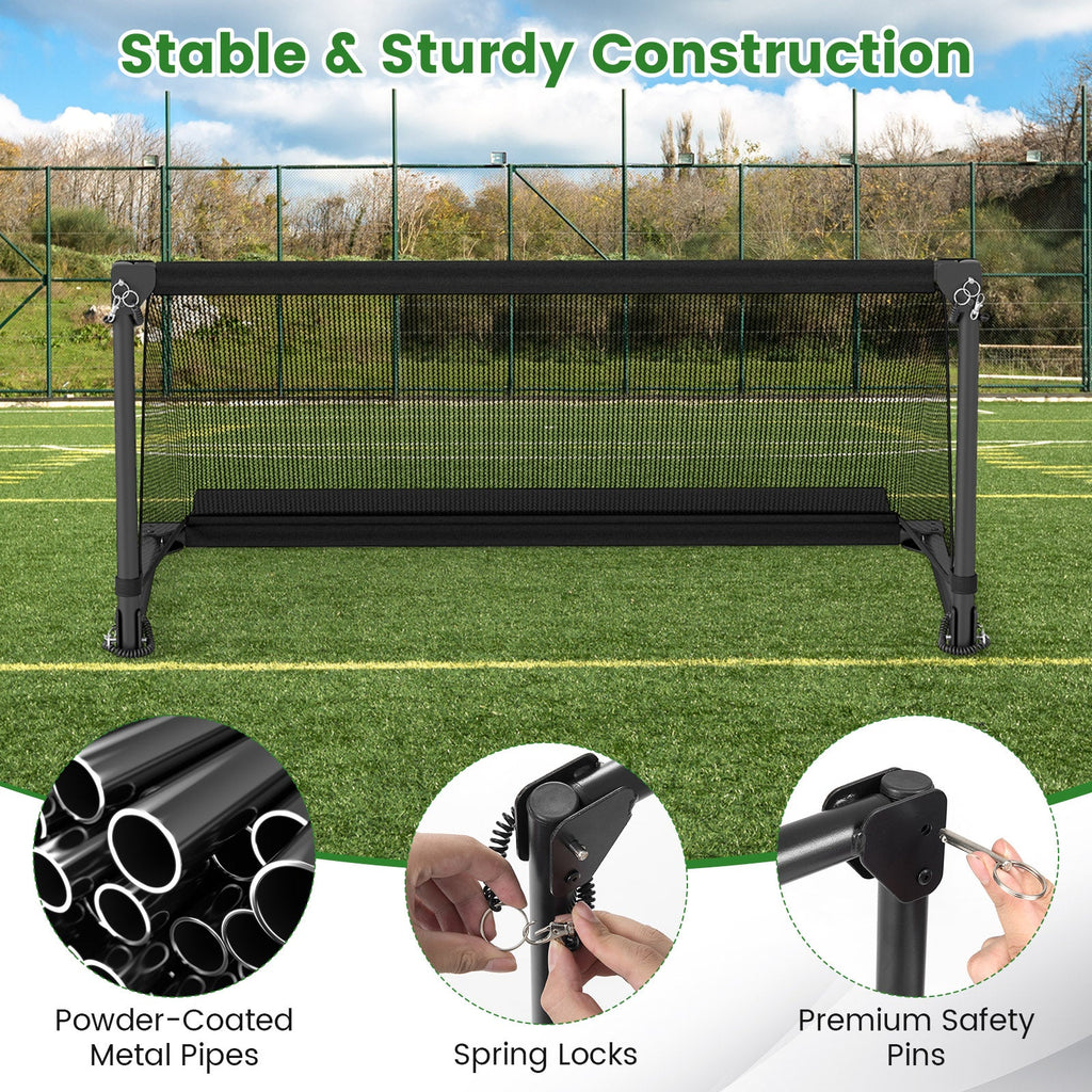 Portable POP Up Toddler Soccer Net with Metal Frame