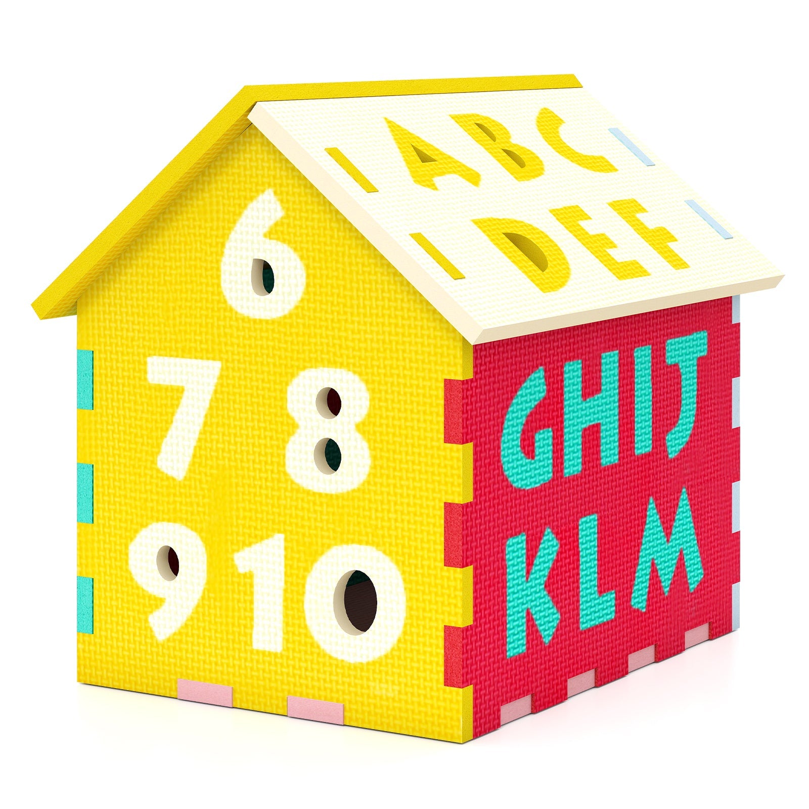 Puzzle Floor Mats with Interlocking Alphabet and Number for Kids