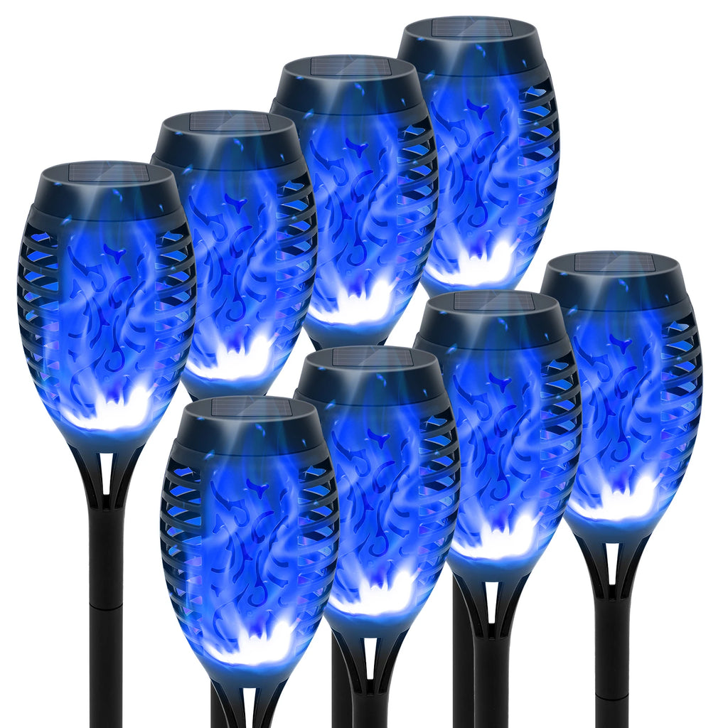 LED Flickering Outdoor Solar Flame Torch Light