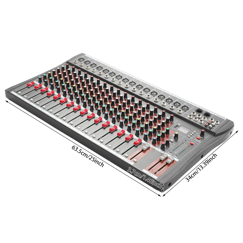 16 Channel Bluetooth Audio Power Mixer