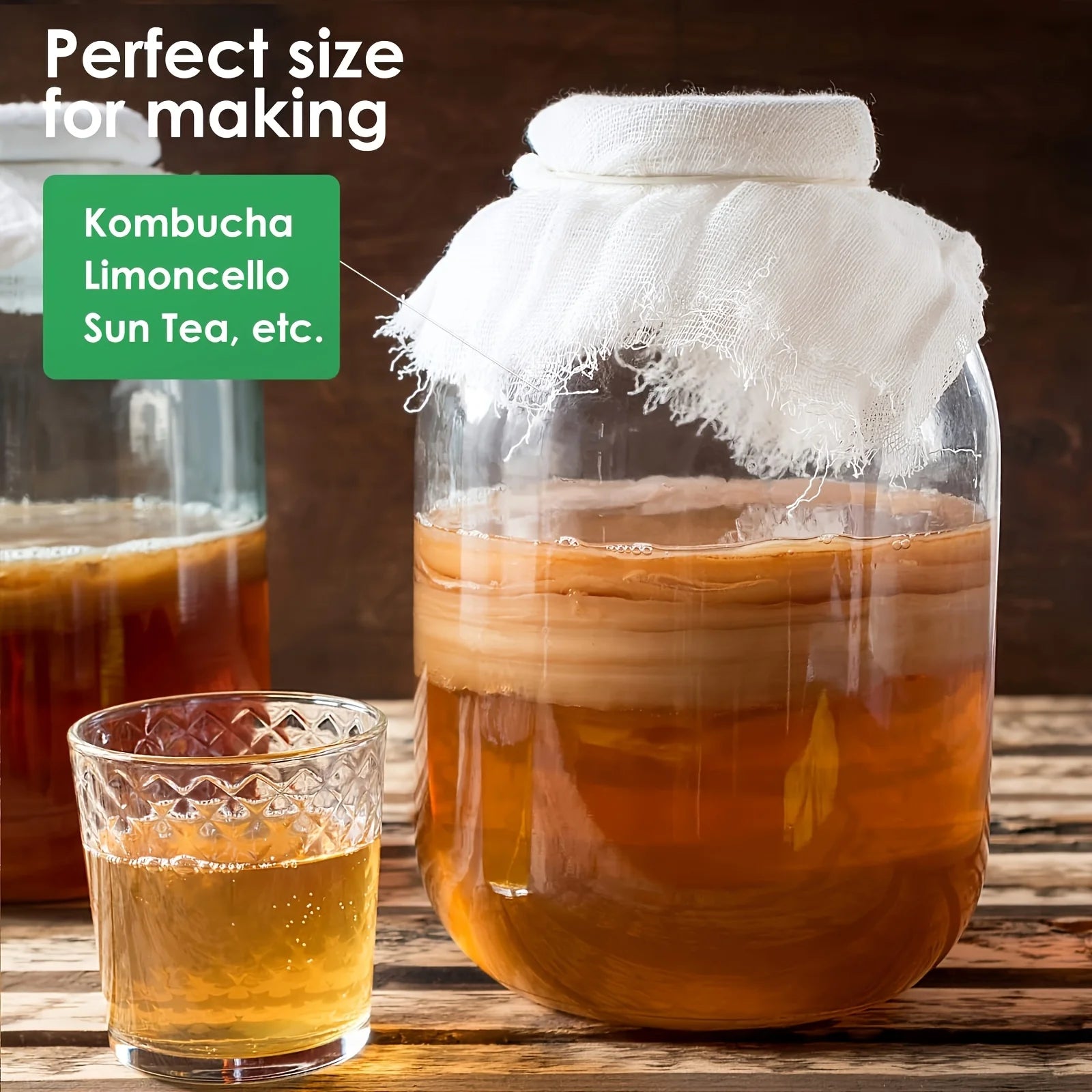 1 Gallon Wide Mouth Glass Mason Jars with Hinged Airtight Lids & Replacement Silicone Gaskets
