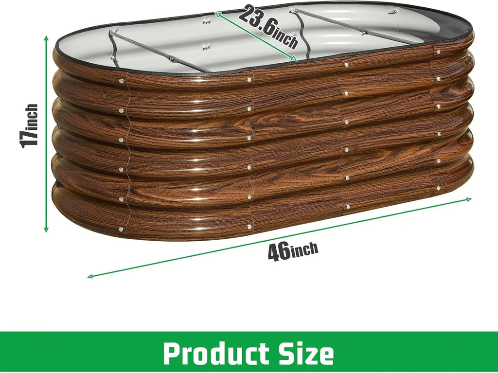 Oval Raised Garden Bed Kit