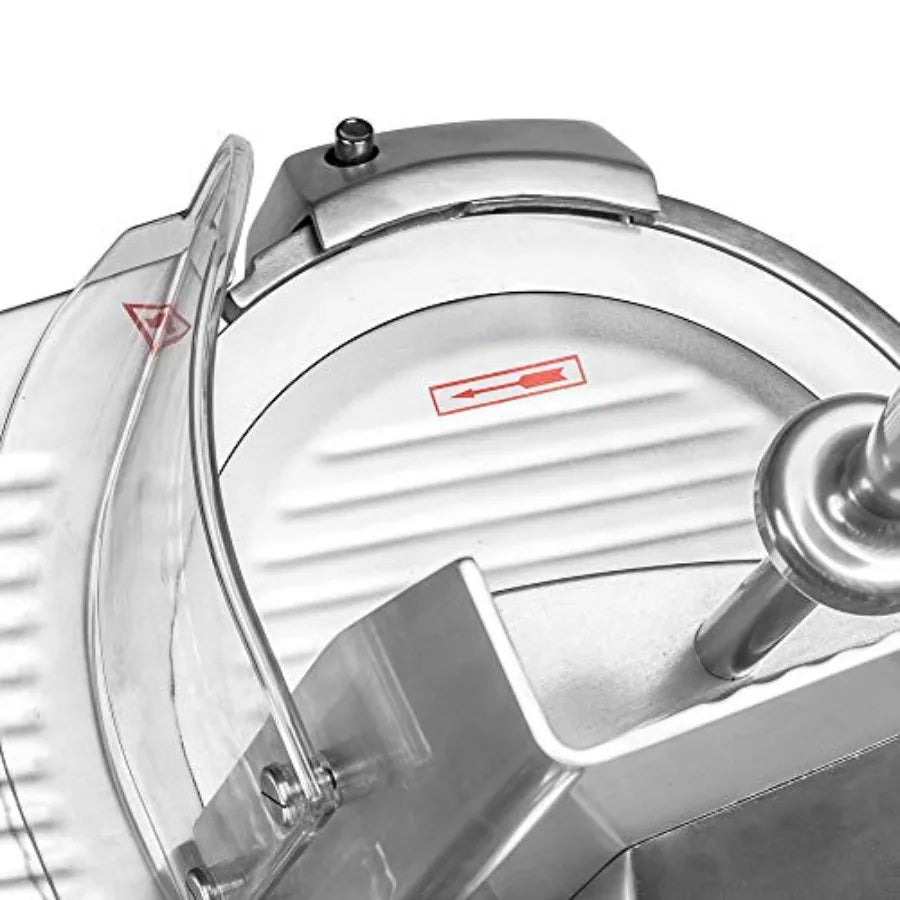 Professional 12-Inch Commercial Meat Slicer - 370W Stainless Steel Electric Deli Slicer