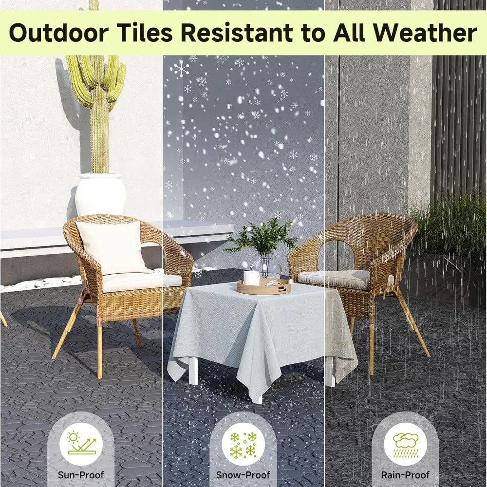 44-Piece 12 x 12 Deck Tiles