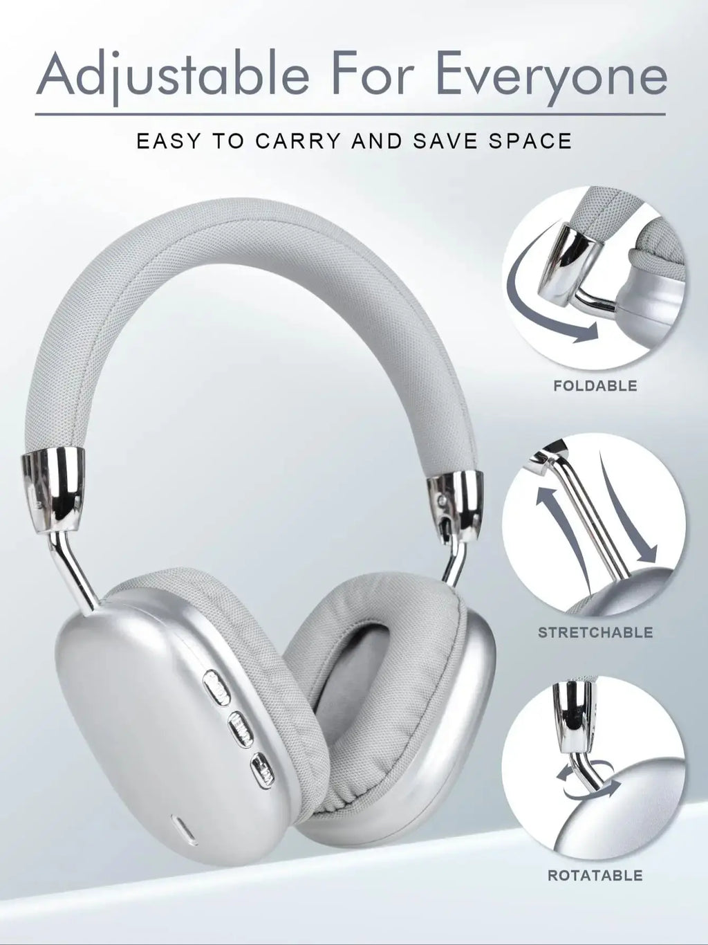 B36 Wireless Bluetooth 5.3 Over-Ear Headphones with ANC