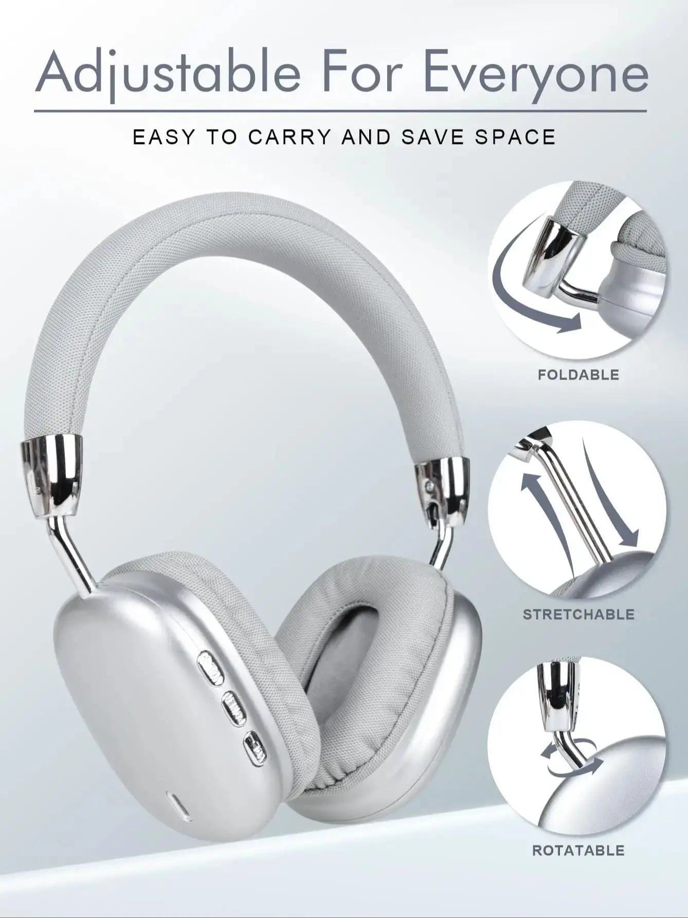 B36 Wireless Bluetooth 5.3 Over-Ear Headphones with ANC