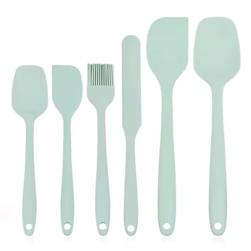 6 Pcs Food Grade Silicone Spatulas