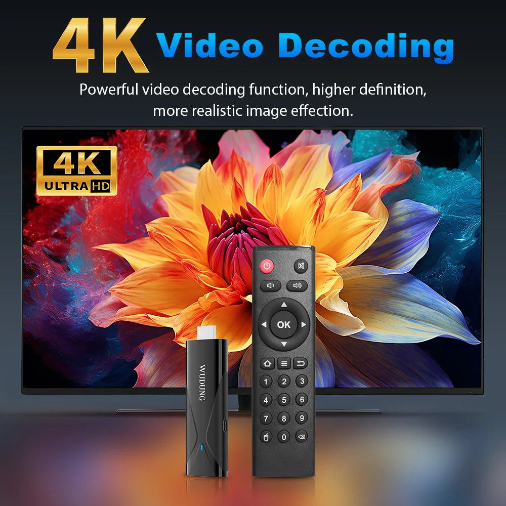Smart 4K Ultra HD TV Stick – Android 10.0 Streaming Media Player with Dual Wi-Fi & Voice Remote