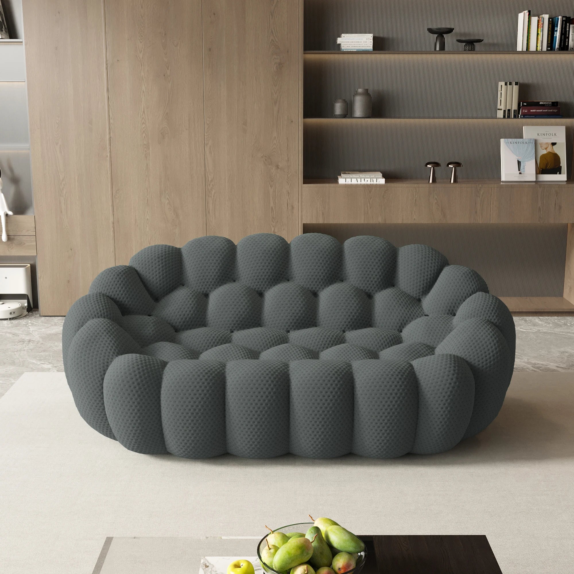 Modern Curved Boneless Sofa