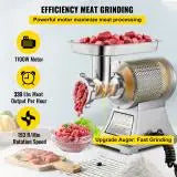 Electric Meat Mincer Chopper Heavy Duty Food Processors